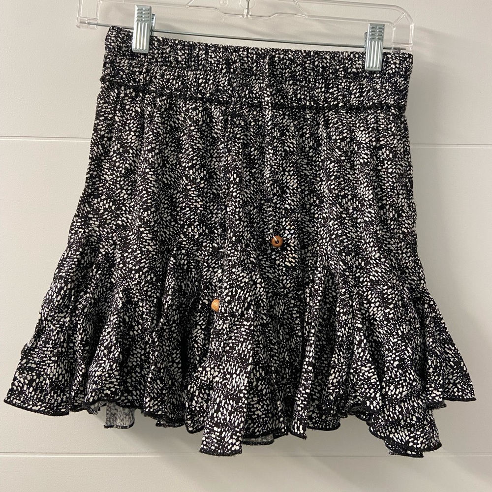 Vintage Havana Black and White Mini Skirt